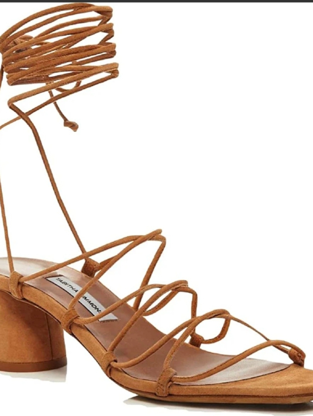 New Tabitha Simmons Austen Nigh Sand Leather Sandals 36.5 / 5.5-6 $650